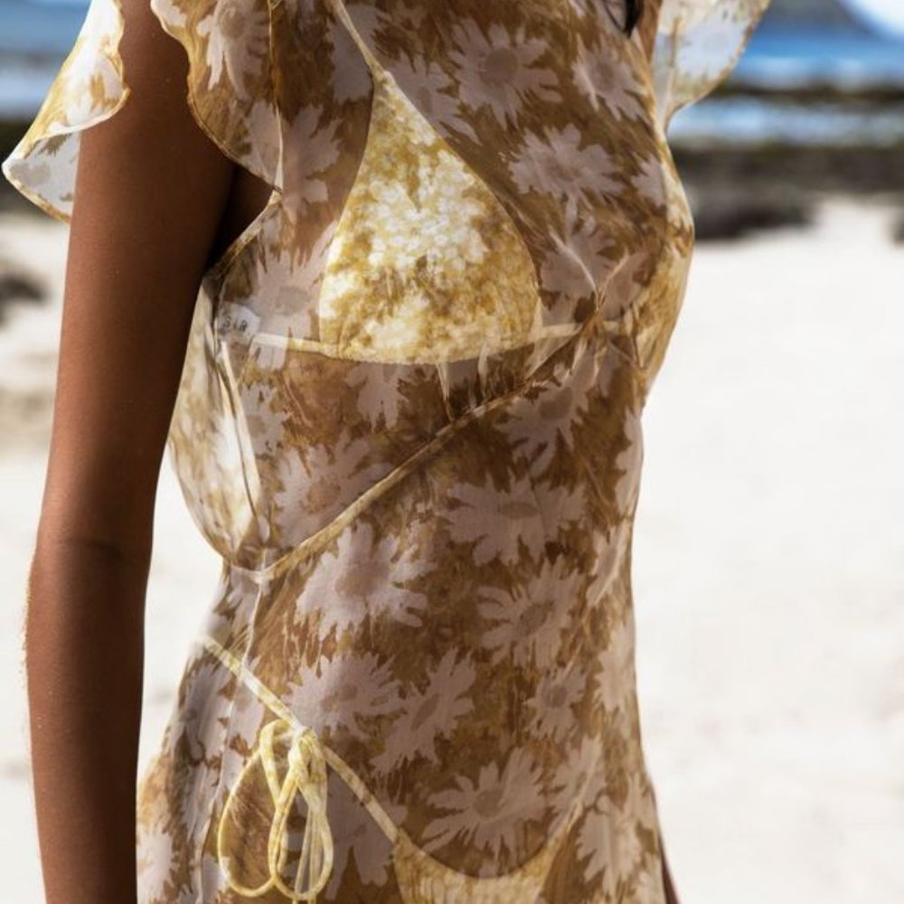ISO SIR The Label Women's Anais Floral Silk Organza Dress - Picture 15 of 16